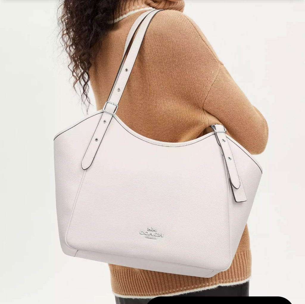 New! Meadow Shoulder Bag In Silver/Chalk, $478